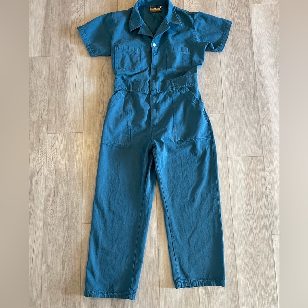Big Bud Press Short Sleeve Blue Jumpsuit - XL Nice Condition